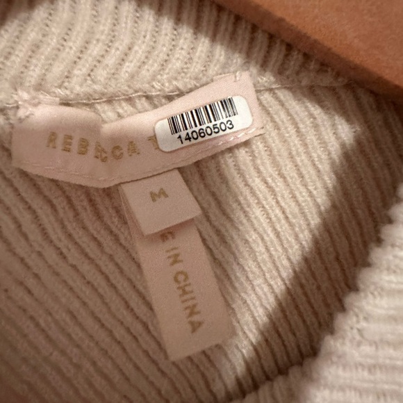 Rebecca Taylor Side Tie Sweater in Cream Sz M - Picture 7 of 8
